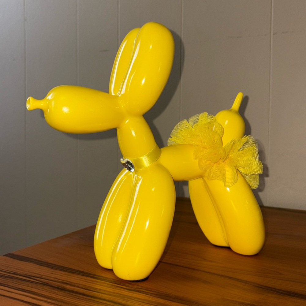 Balloon Dog (Yellow) with Tutu & Collar